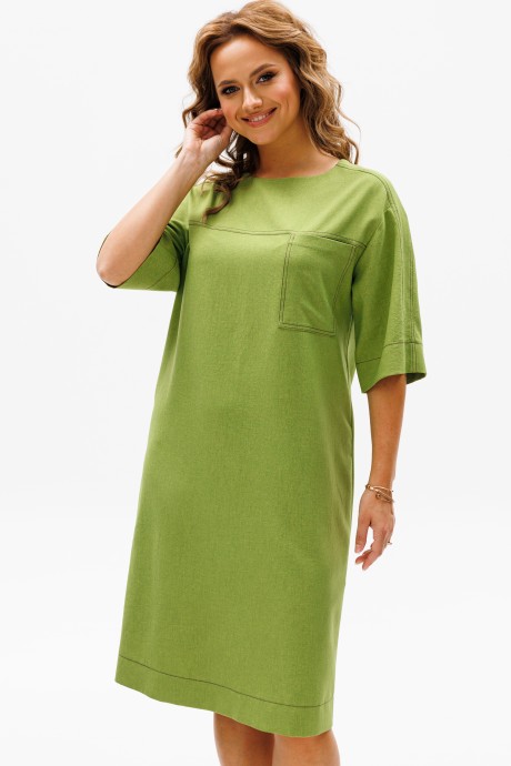 Платье GIZART 5280 темно-салатовый размер 46-52 #6