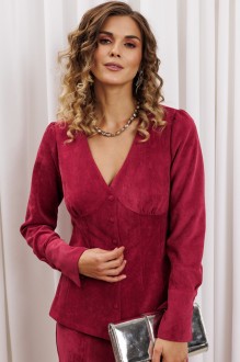 Блузка GIZART 15421 брусничный