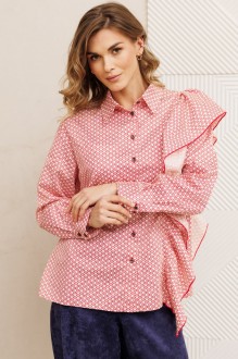 Блузка GIZART 15317 /1 бело-красный