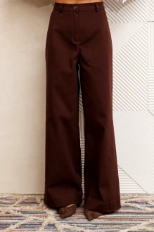 Брюки GIZART 35377 шоколадный джинс