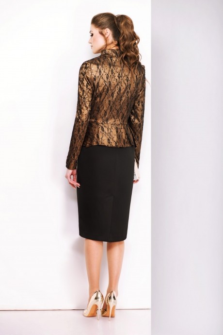 Вечернее платье Juanta 7168 бронза/чёрный размер 48-52 #2