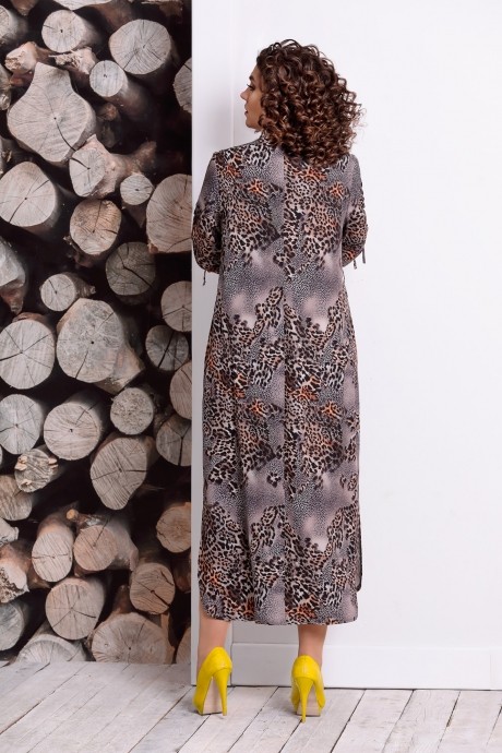 Платье Мублиз плюс 337 леопард размер 56-60 #2