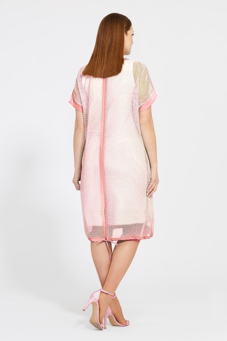 Платье Мублиз плюс 537 розовый размер 48-52 #2