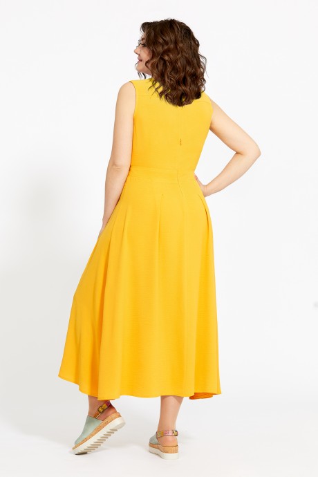Платье Мублиз плюс 548 желтый размер 48-52 #2
