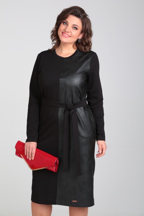 Платье Мублиз плюс 021 черный размер 50-54 #8