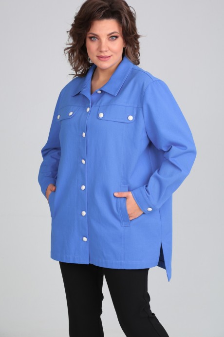 Рубашка Мублиз плюс 028 голубой размер 50-60 #1