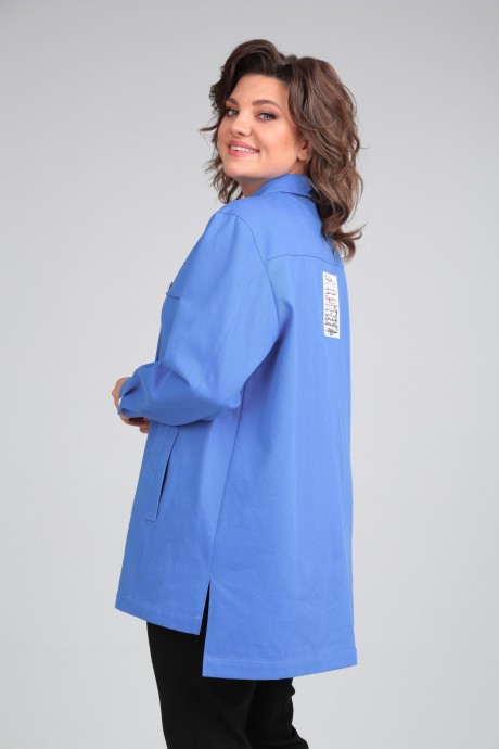Рубашка Мублиз плюс 028 голубой размер 50-60 #3
