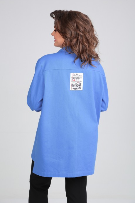 Рубашка Мублиз плюс 028 голубой размер 50-60 #4