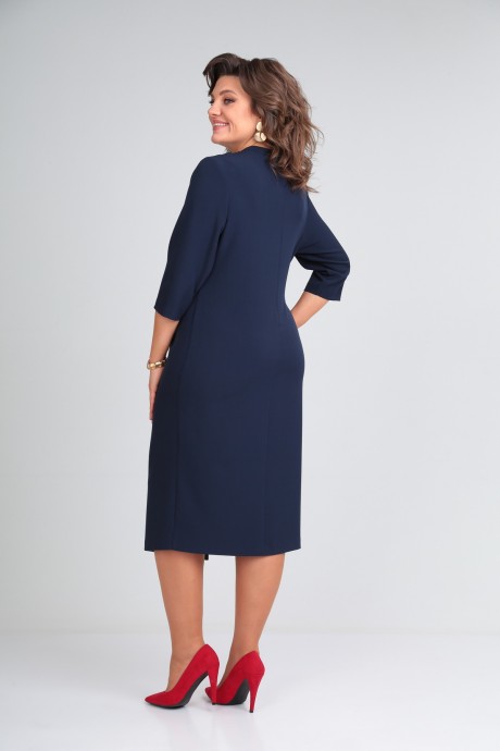 Платье Мублиз плюс 029 синий размер 50-60 #4