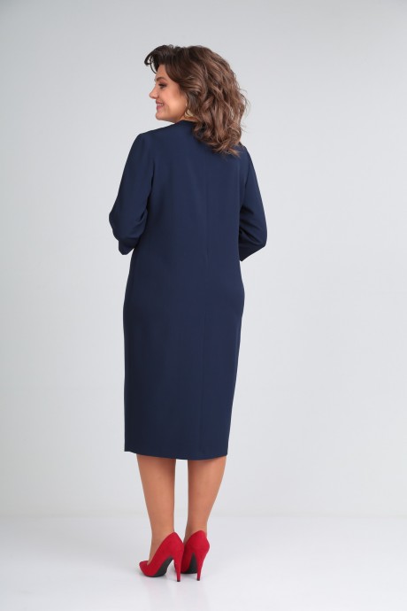 Платье Мублиз плюс 029 синий размер 50-60 #5