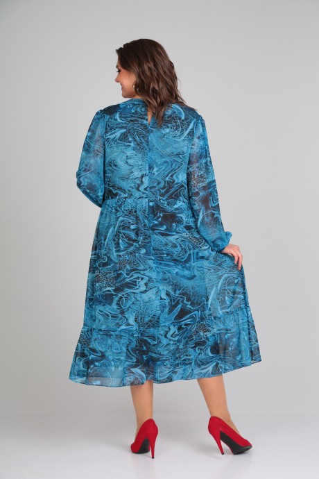 Платье Мублиз плюс 007 голубой размер 54-58 #5