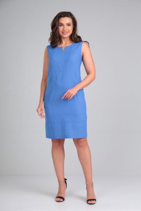 Платье Мублиз плюс 053 голубой размер 46-50 #2
