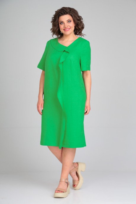 Платье Мублиз плюс 061 зеленый размер 52-56 #3