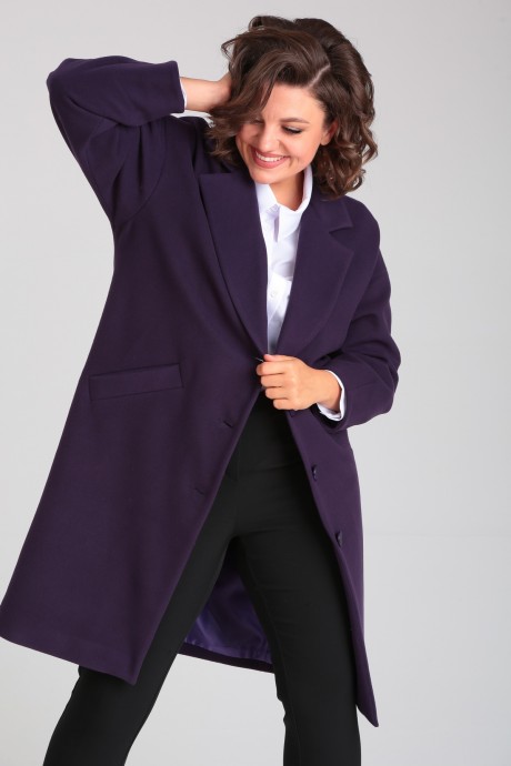 Жакет (пиджак) Мублиз плюс 082 фиолетовый размер 46-50 #1