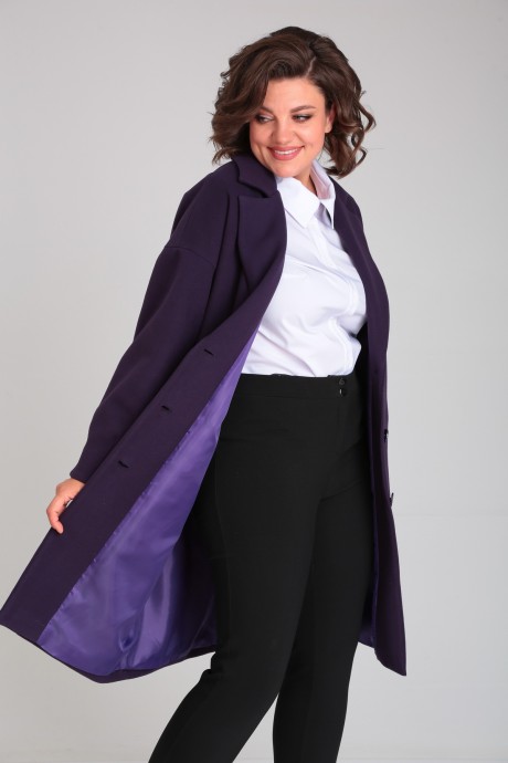 Жакет (пиджак) Мублиз плюс 082 фиолетовый размер 46-50 #6