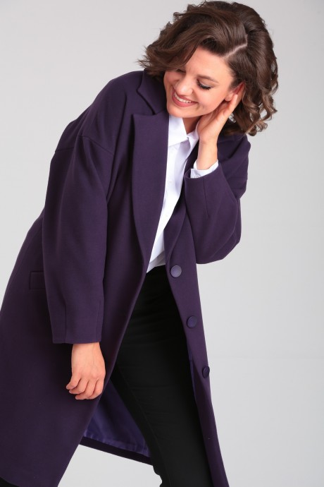 Жакет (пиджак) Мублиз плюс 082 фиолетовый размер 46-50 #7