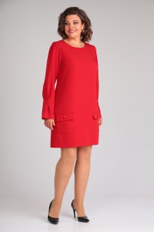 Платье Мублиз плюс 101 красный #1