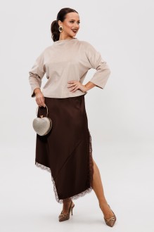 Костюм/комплект Мублиз плюс 302 бежевый, шоколад