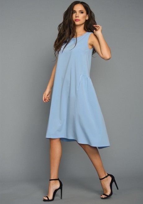 Платье Teffi Style 1328 голубой размер 46-52 #3