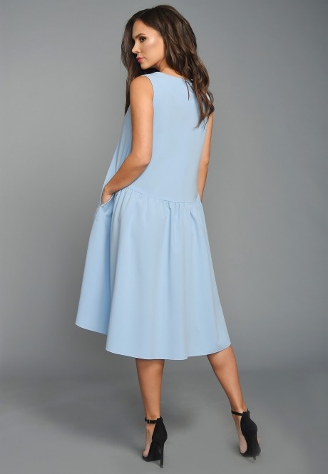 Платье Teffi Style 1328 голубой размер 46-52 #4