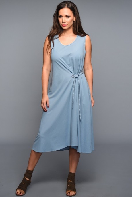 Платье Teffi Style 1334 голубой размер 44-50 #2