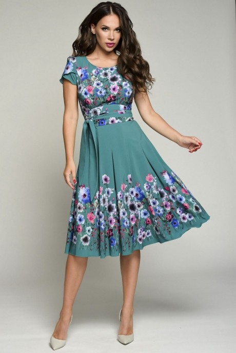 Платье Teffi Style 721/3 изумруд размер 46-56 #1