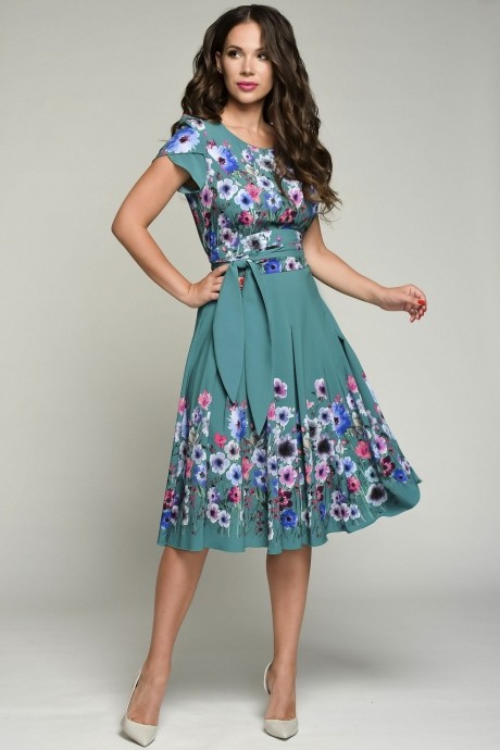 Платье Teffi Style 721/3 изумруд размер 46-56 #2