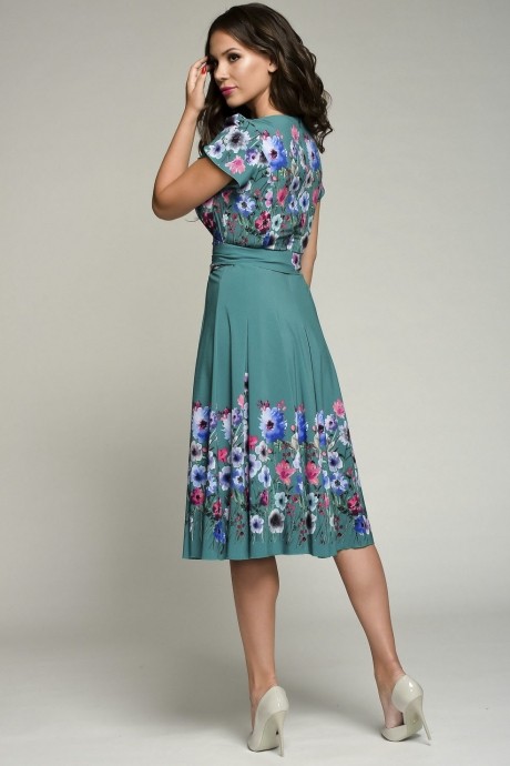 Платье Teffi Style 721/3 изумруд размер 46-56 #3