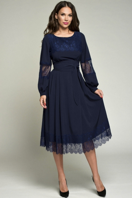 Платье Teffi Style 1358 синий размер 46-56 #1