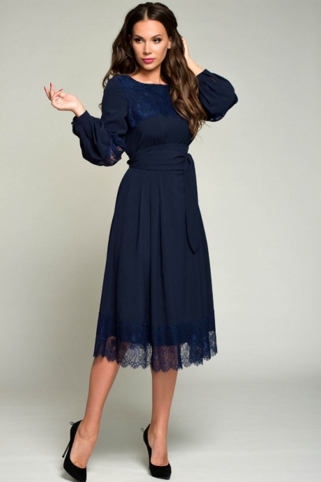 Платье Teffi Style 1358 синий размер 46-56 #2