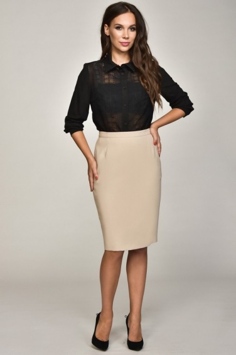 Блузка, туника, рубашка Teffi Style 1361 черный размер 46-56 #1