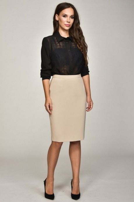 Блузка, туника, рубашка Teffi Style 1361 черный размер 46-56 #2