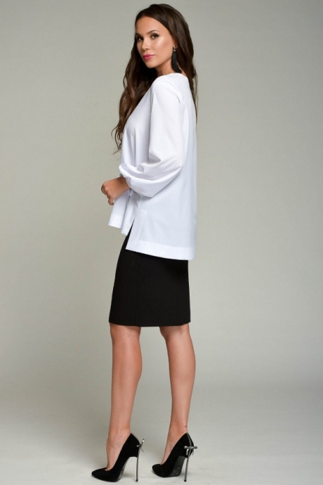Блузка Teffi Style 1355 белый размер 48-58 #3