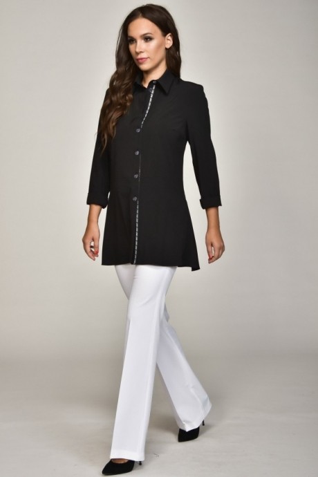 Блузка, туника, рубашка Teffi Style 1359 чёрный размер 44-54 #2