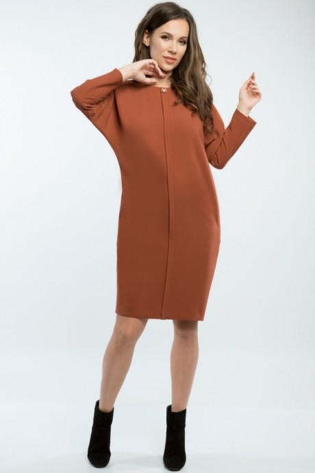 Платье Teffi Style 1378 терракот размер 52-62 #1