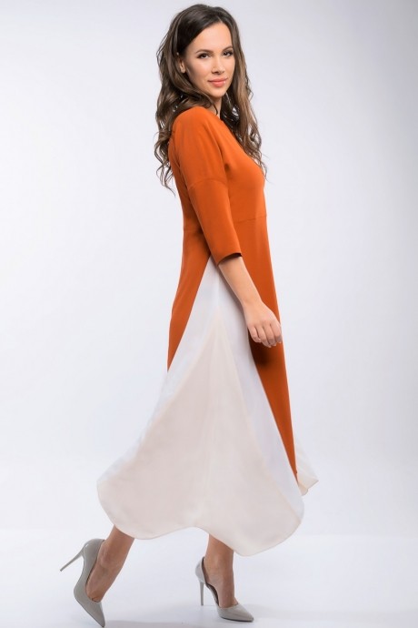 Платье Teffi Style 1383 терракот размер 44-58 #2