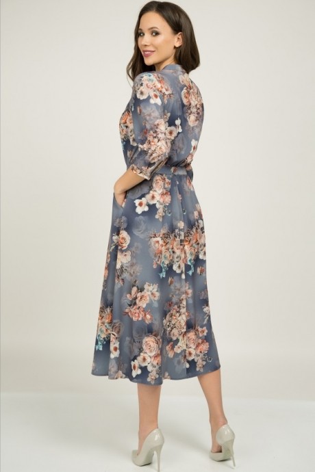 Платье Teffi Style 1387 графит размер 48-58 #3