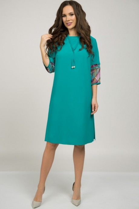 Платье Teffi Style 1392 бирюза размер 48-54 #2