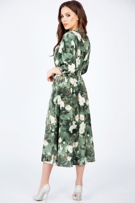 Платье Teffi Style 1387 зелёный размер 44-58 #3
