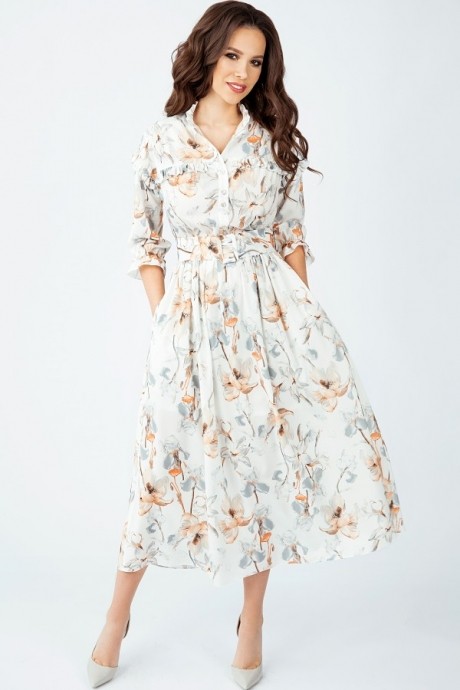 Платье Teffi Style 1408 охра1 размер 46-56 #1
