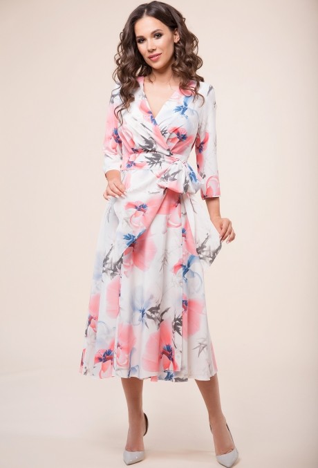 Платье Teffi Style 1396 /1 гибискус размер 44-54 #2
