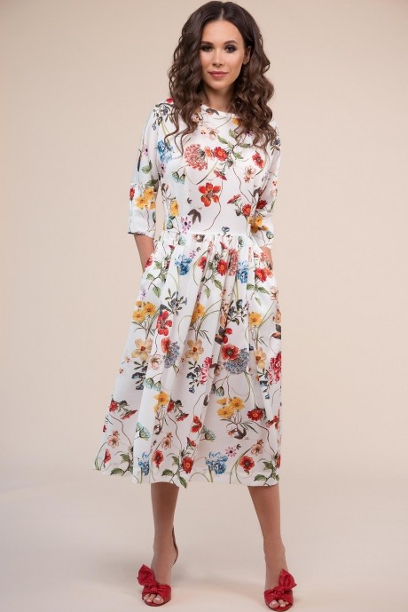 Платье Teffi Style 1415 цветы 1 размер 44-54 #2