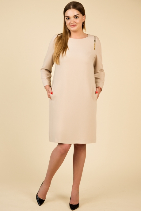 Платье Teffi Style 1273 капучино 2 размер 44-54 #1