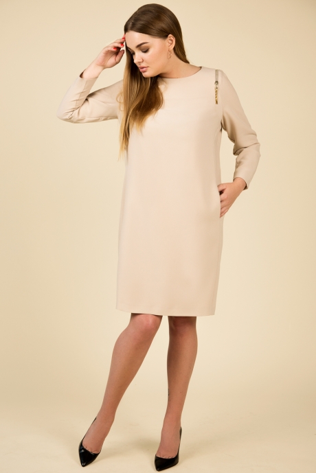 Платье Teffi Style 1273 капучино 2 размер 44-54 #2