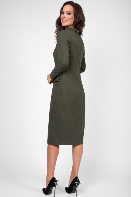 Платье Teffi Style 1447 зелёный размер 44-54 #3
