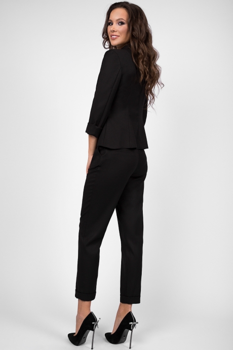 Жакет (пиджак) Teffi Style 1455 чёрный размер 44-54 #3