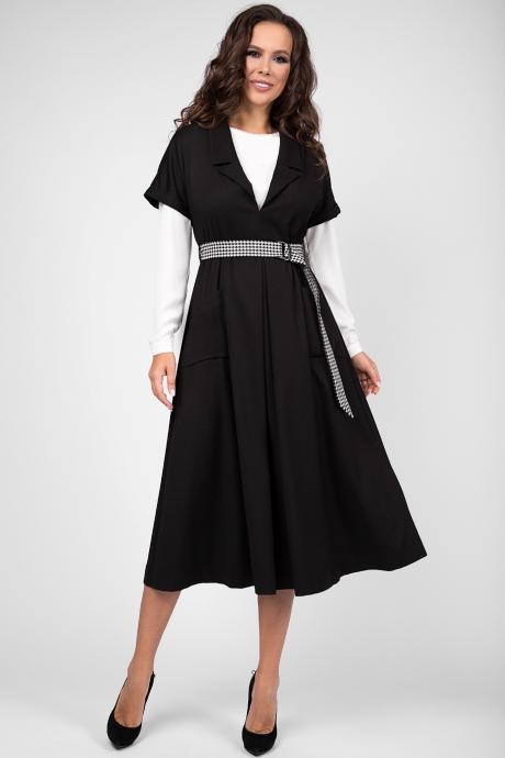 Платье Teffi Style 1462 чёрный размер 46-56 #2
