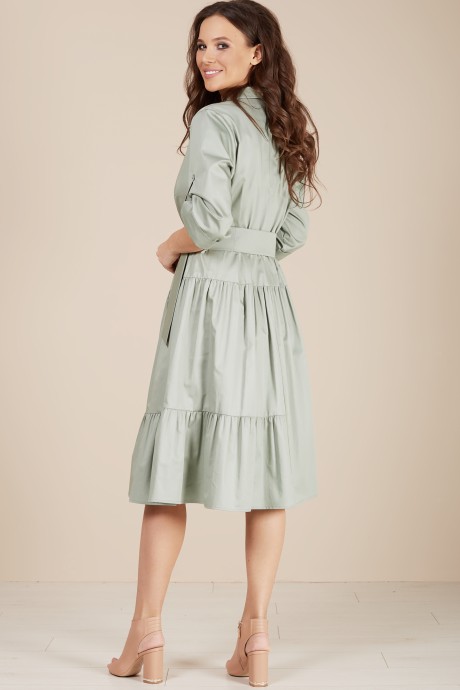 Платье Teffi Style 1487 олива размер 44-58 #3