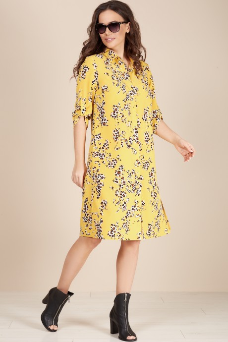 Платье Teffi Style 1493 жёлтый размер 44-58 #2