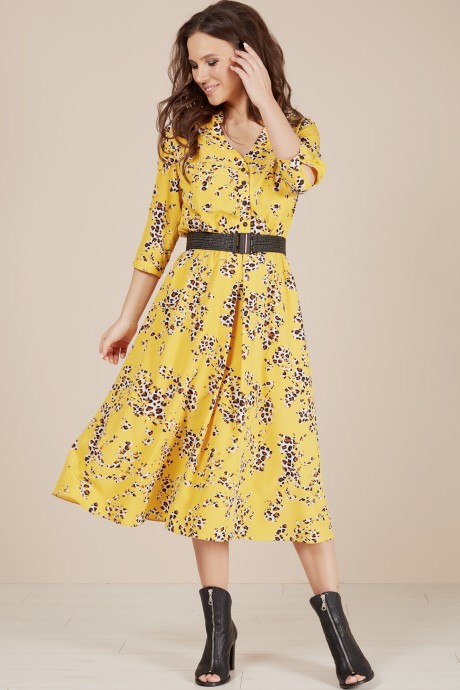 Платье Teffi Style 1486 лимонный размер 44-58 #1